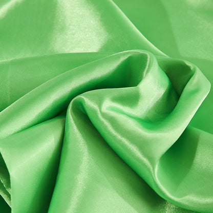 Solid Color Artificial Silk Pillow Cover Plain Zipper