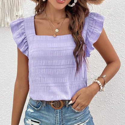 Solavie Ruffle Charm Top