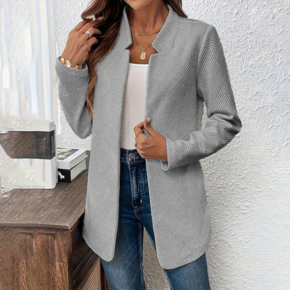 TexturaLuxe Notched Blazer