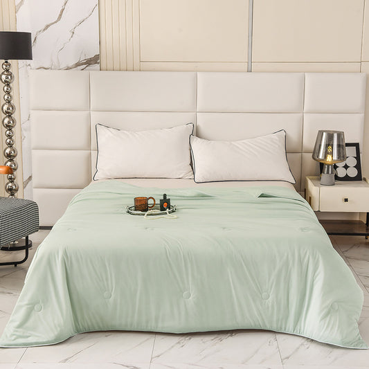 Cool Silk Ice Cream Summer Quilt Pure Color Ice Silk Airable Cover