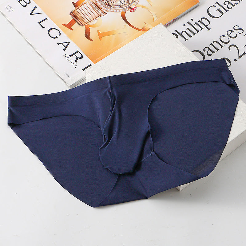 Ice Silk Seamless Men's Briefs