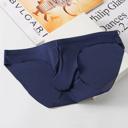 Ice Silk Seamless Men's Briefs