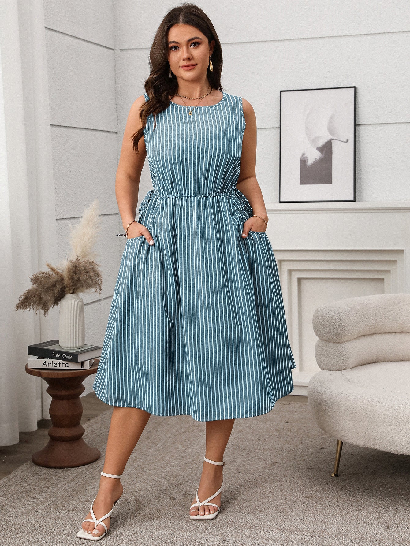 StripeMuse Pocket Dress