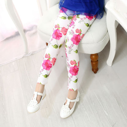 Milk Silk Children's Leggings Slim-fit Small And Medium Nine-point Children's Pants
