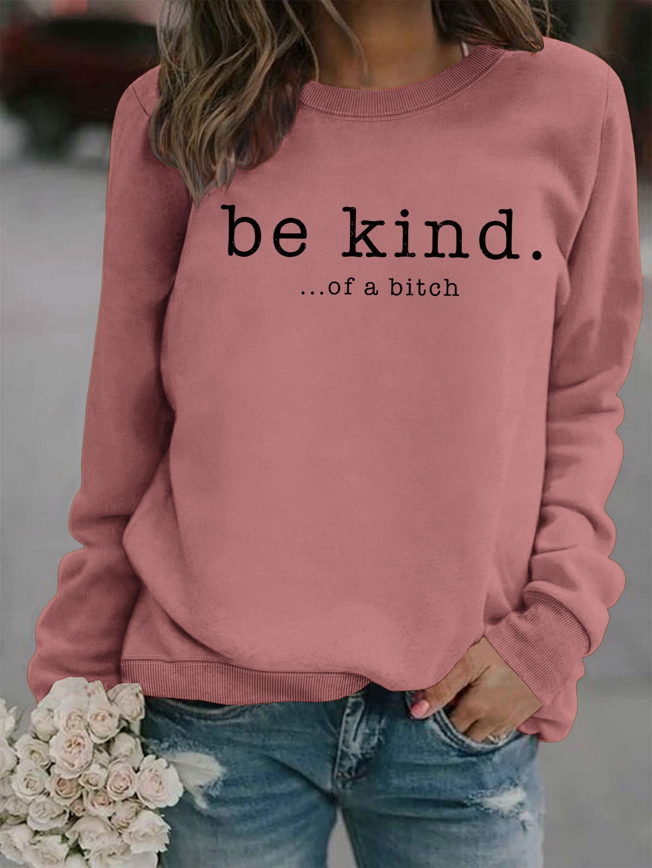VoguePrint Round Neck Hoodie