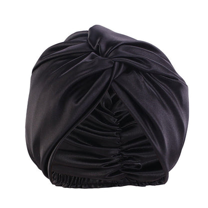Popular Imitation Silk Double-layer Night Caps