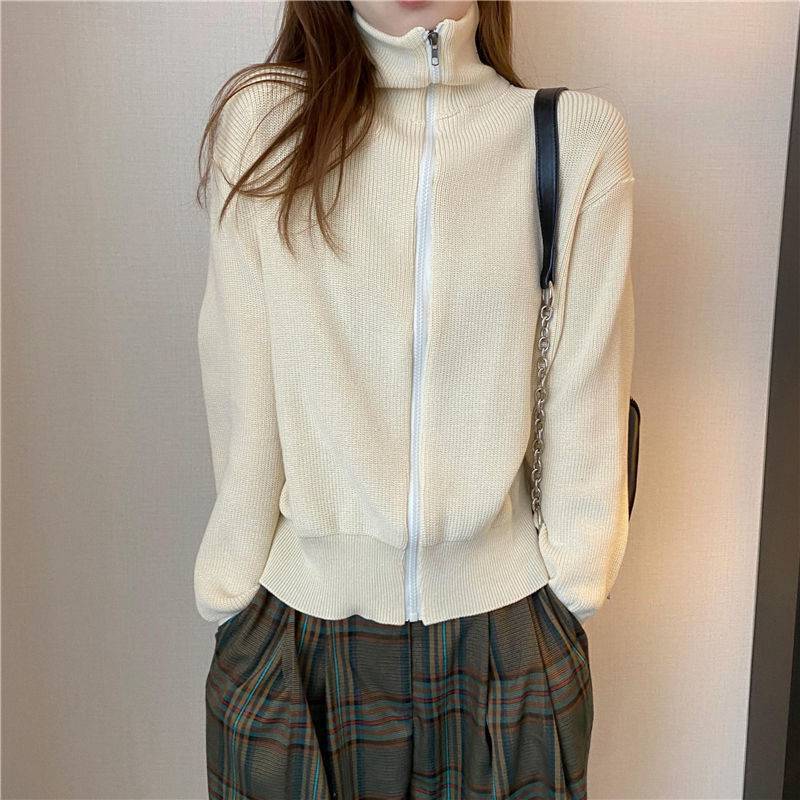 Versatile Long Sleeve Thick Knit Cardigan Loose