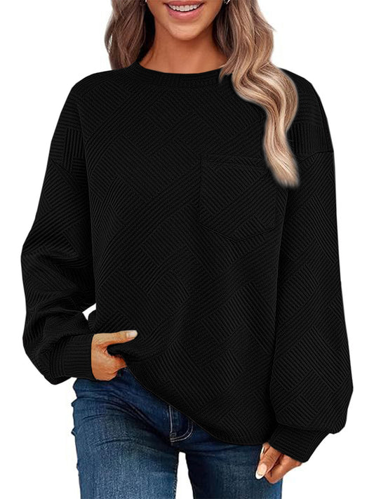 JacquardEase Knit Pocket Pullover