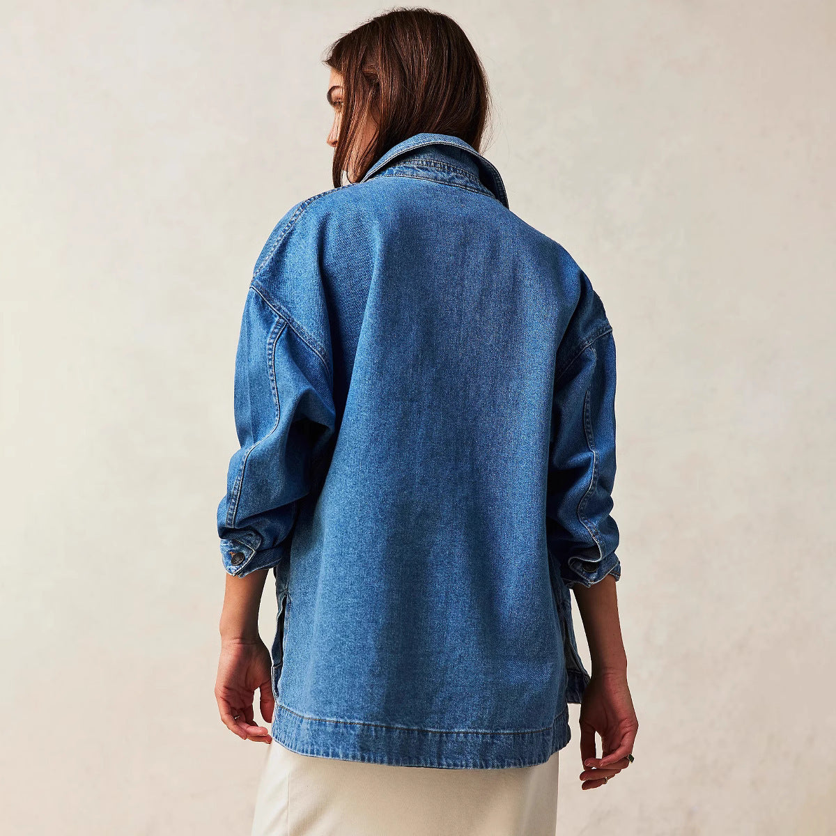 SlitEase Utility Denim Coat