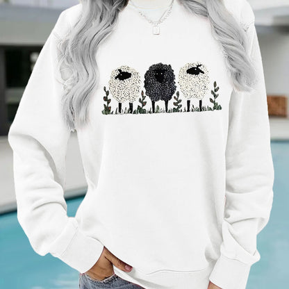 LuxeEase Printed Cashmere Pullover