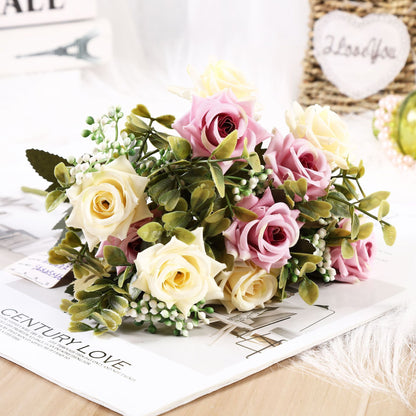 Nordic Simulation Silk Flower Ornaments For Living Room Decoration