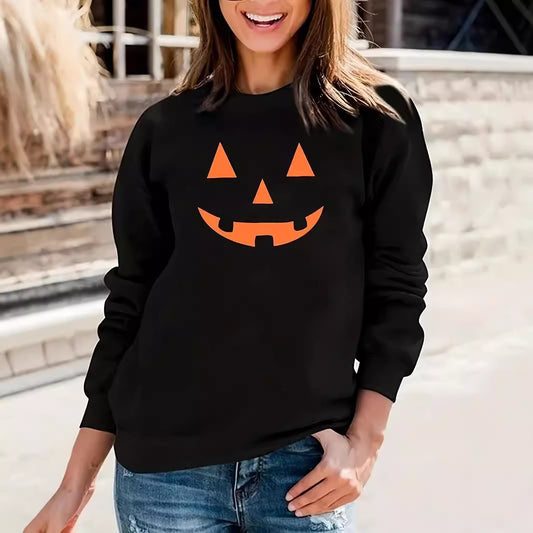 PumpkinGlow Halloween Sweater Tee