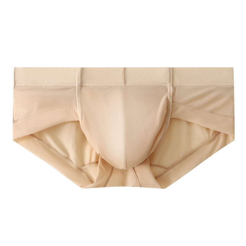 Men's Low Waist Ice Silk Thin Briefs