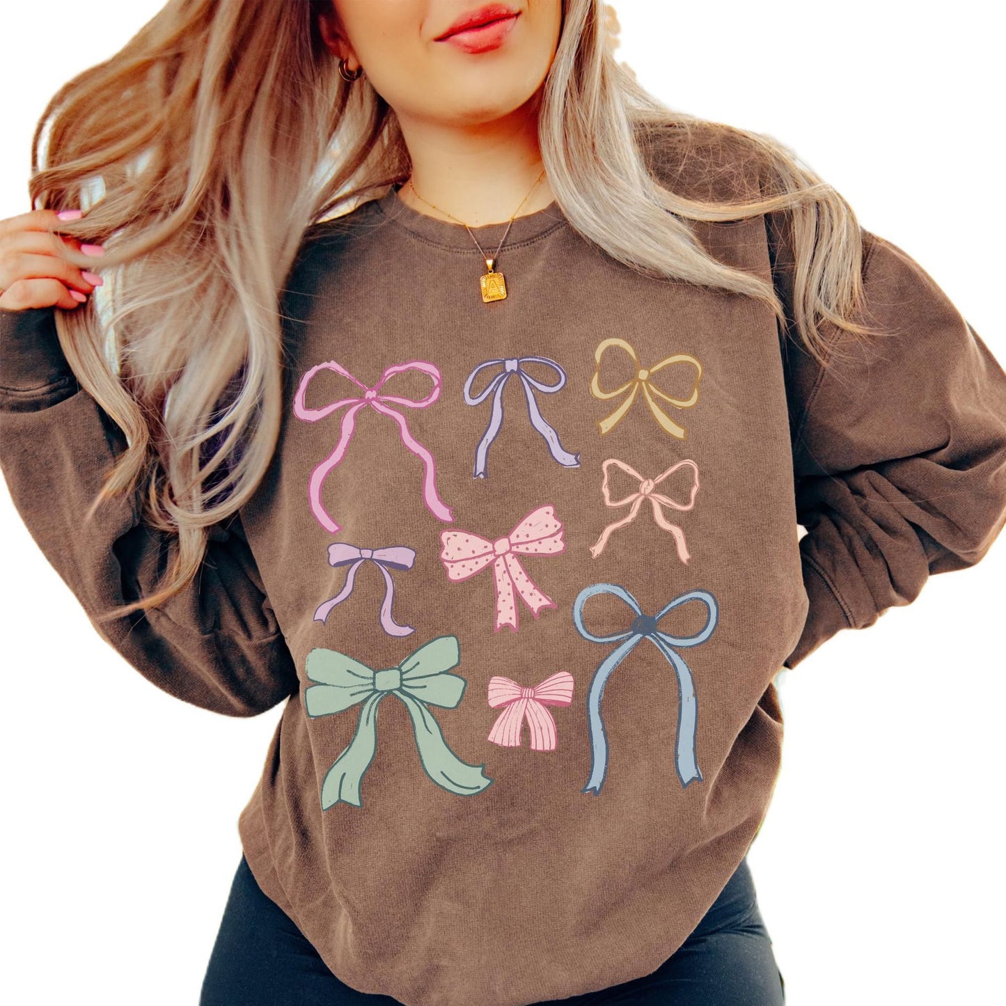RibbonGlow Cozy Bow Top