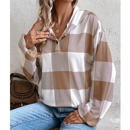 CozyCharm Buttoned Hooded Sweater