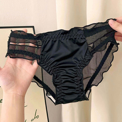 Glossy Ice Silk Breathable Comfortable Classic Panties