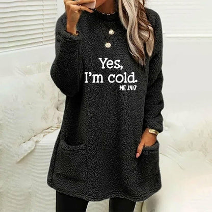 LetterEase Loose Crew Sweatshirt
