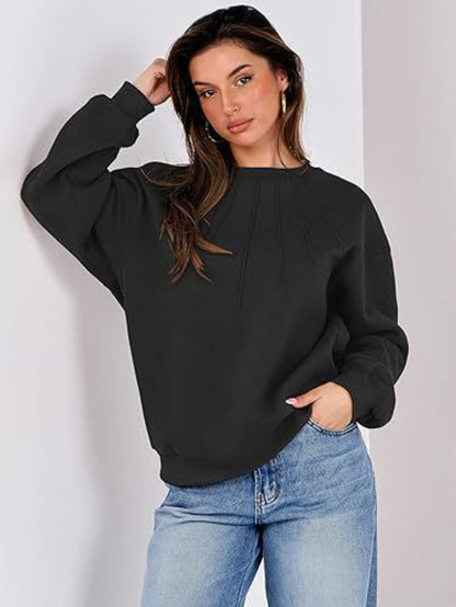 PleatEase Round Neck Sweatshirt