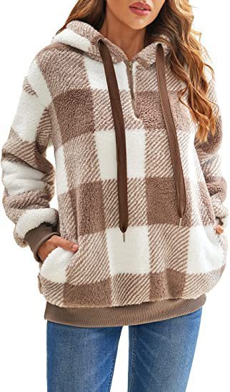 PlaidHaven Plush Hoodie