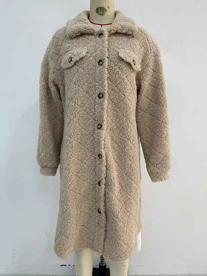PlushHaven Lapel Coat