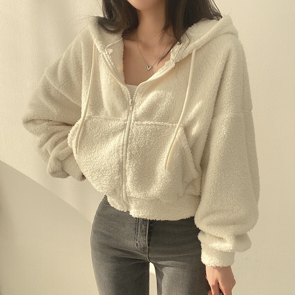 FrostLuxe Furry Hooded Coat