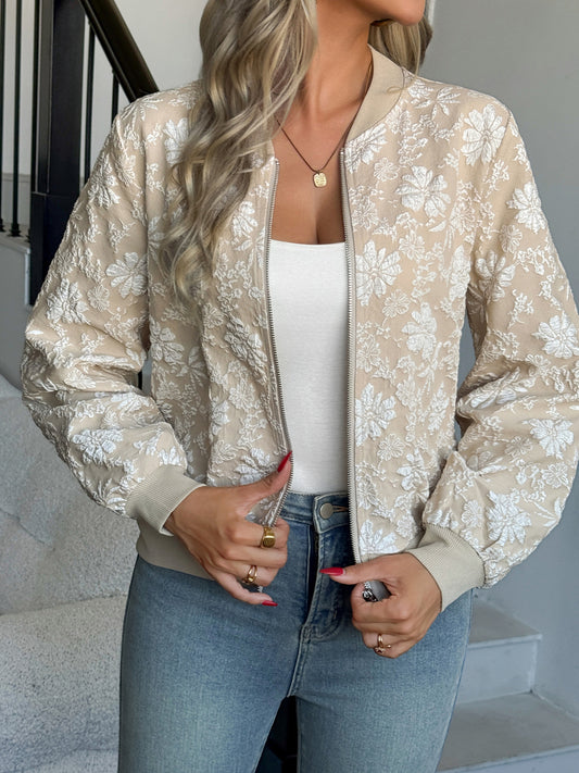 TempoWeave Jacquard Zipper Jacket