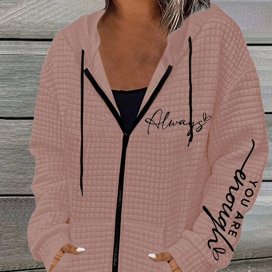 Urban Mist Zip Hoodie Coat