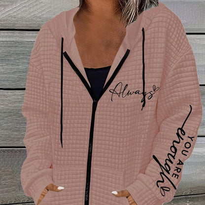 Urban Mist Zip Hoodie Coat
