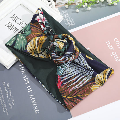 Hairband Silk Scarf New Hair Accessories Print