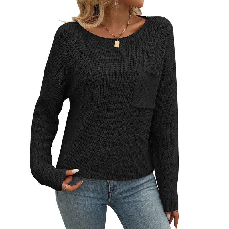 HavenStitch Pocket Sweater