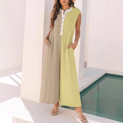 ChromaEase™ Colorblock Jumpsuit