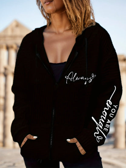 UrbanScript Zip Hoodie