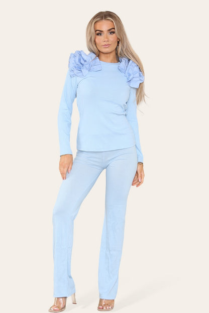 FlutterEase Ribbed Lounge Set