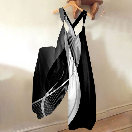 CozyPrint Knit Jumpsuit