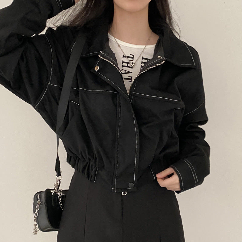 RetroLuxe Drawstring Polo Coat