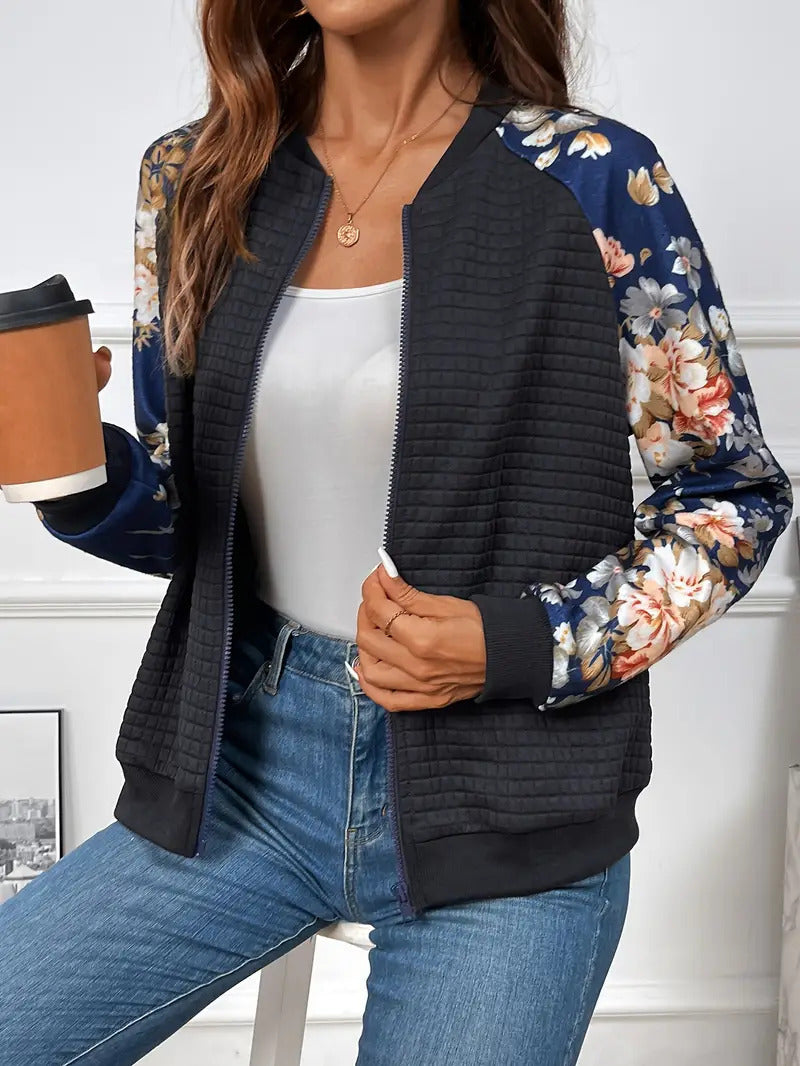 PrintEase Full-Zip Cardigan Coat