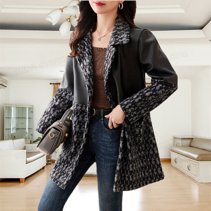 Haining Luxe Leather Coat