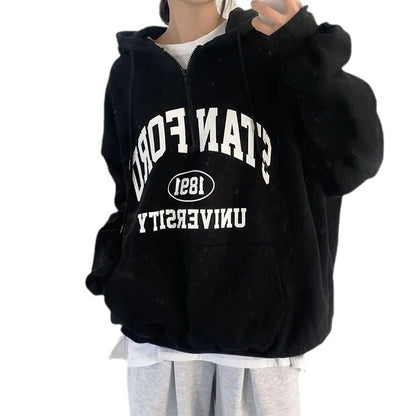 LetterEase Fleece Zip Sweater