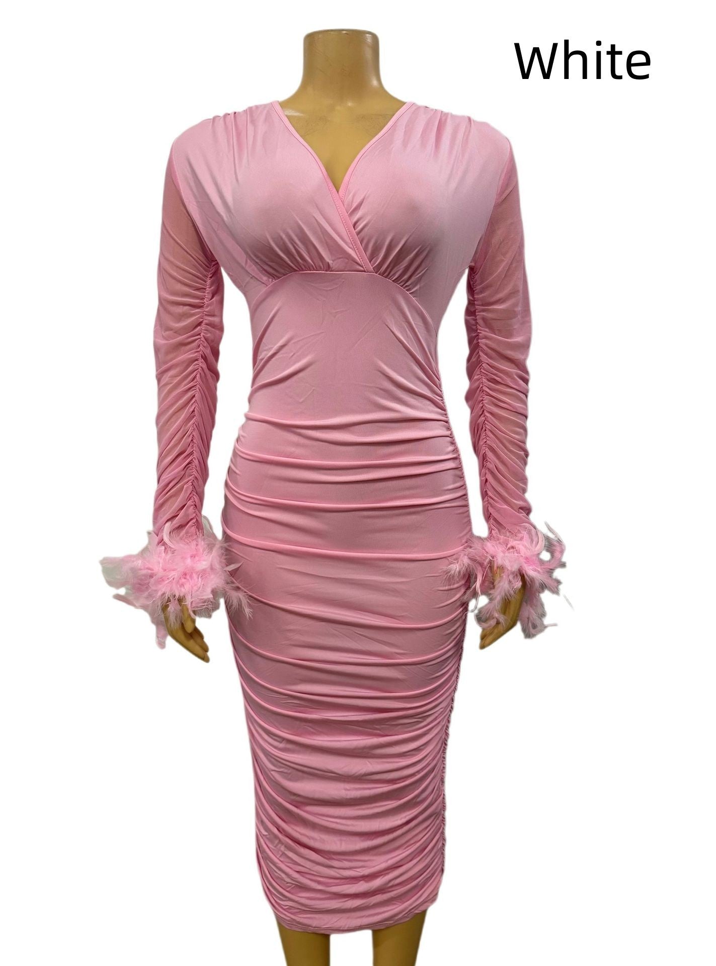 ContourMuse Ruched Hip Dress
