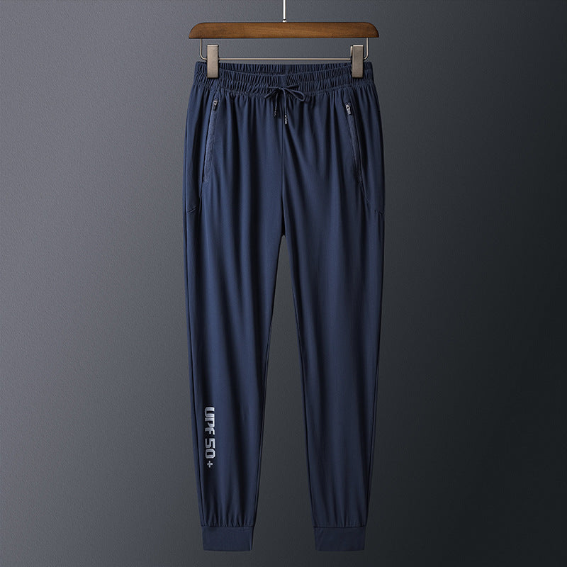 Ice Silk Pants Men's Thin Casual Sports Pants