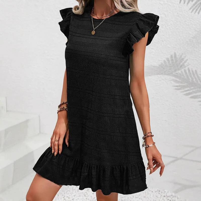 LunaFlow Ruffle Dress