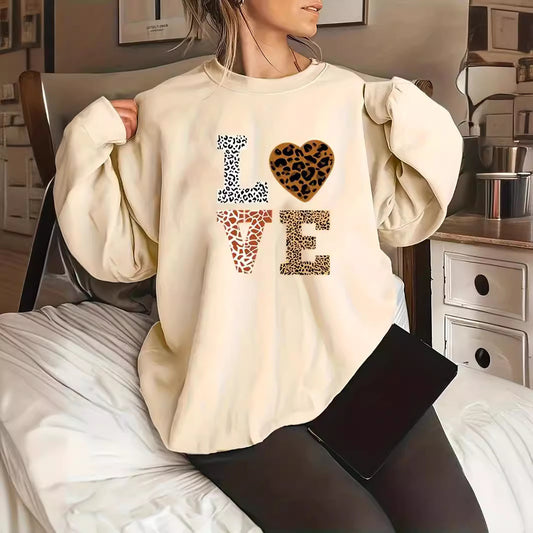 WildHeart Plus-Size Leopard Sweater
