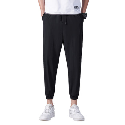 Men's Thin Ice Silk Casual Sports Pants