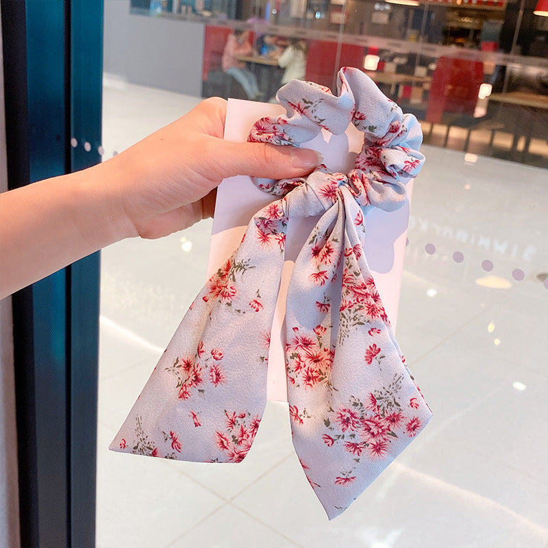Silk Scarf Headband Women's Summer Turban Spring Tie Hair Accessories