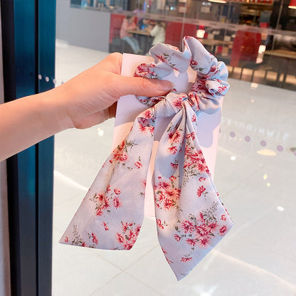 Silk Scarf Headband Women's Summer Turban Spring Tie Hair Accessories