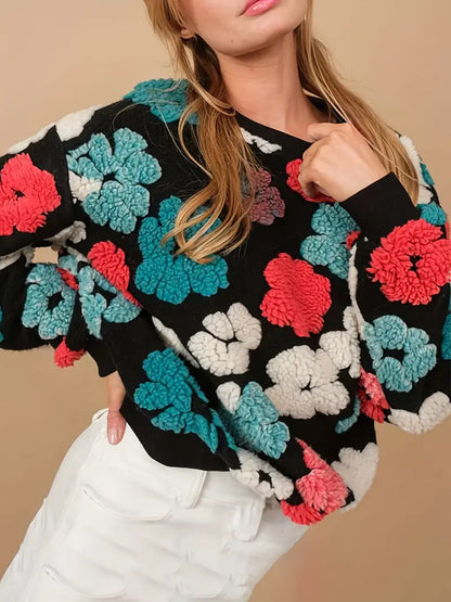 Fiorenza Retro Bloom Sweater