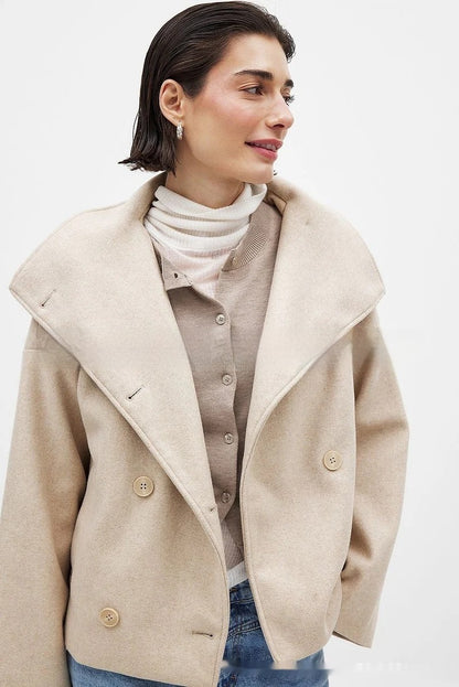 DualLuxe Woolen Coat
