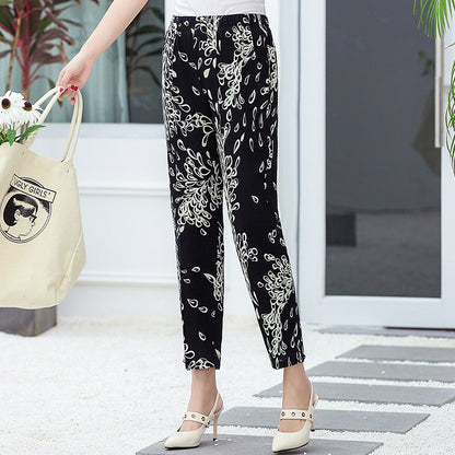 Large Size Cotton Silk Pants Thin Section