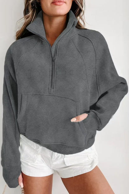 UrbanEase Stand Collar Hoodie