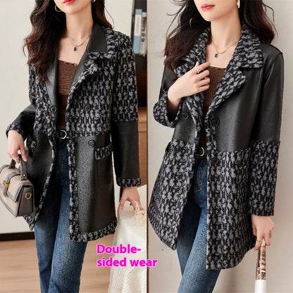 Haining Luxe Leather Coat